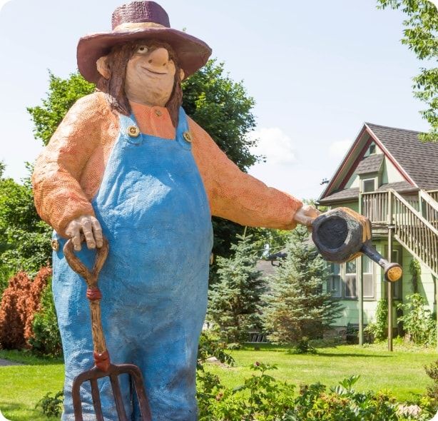 A statue of a troll in Mount Horeb. 